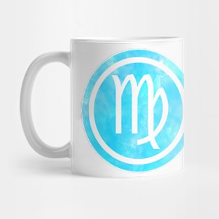 Blue Watercolor Zodiac - Virgo Mug